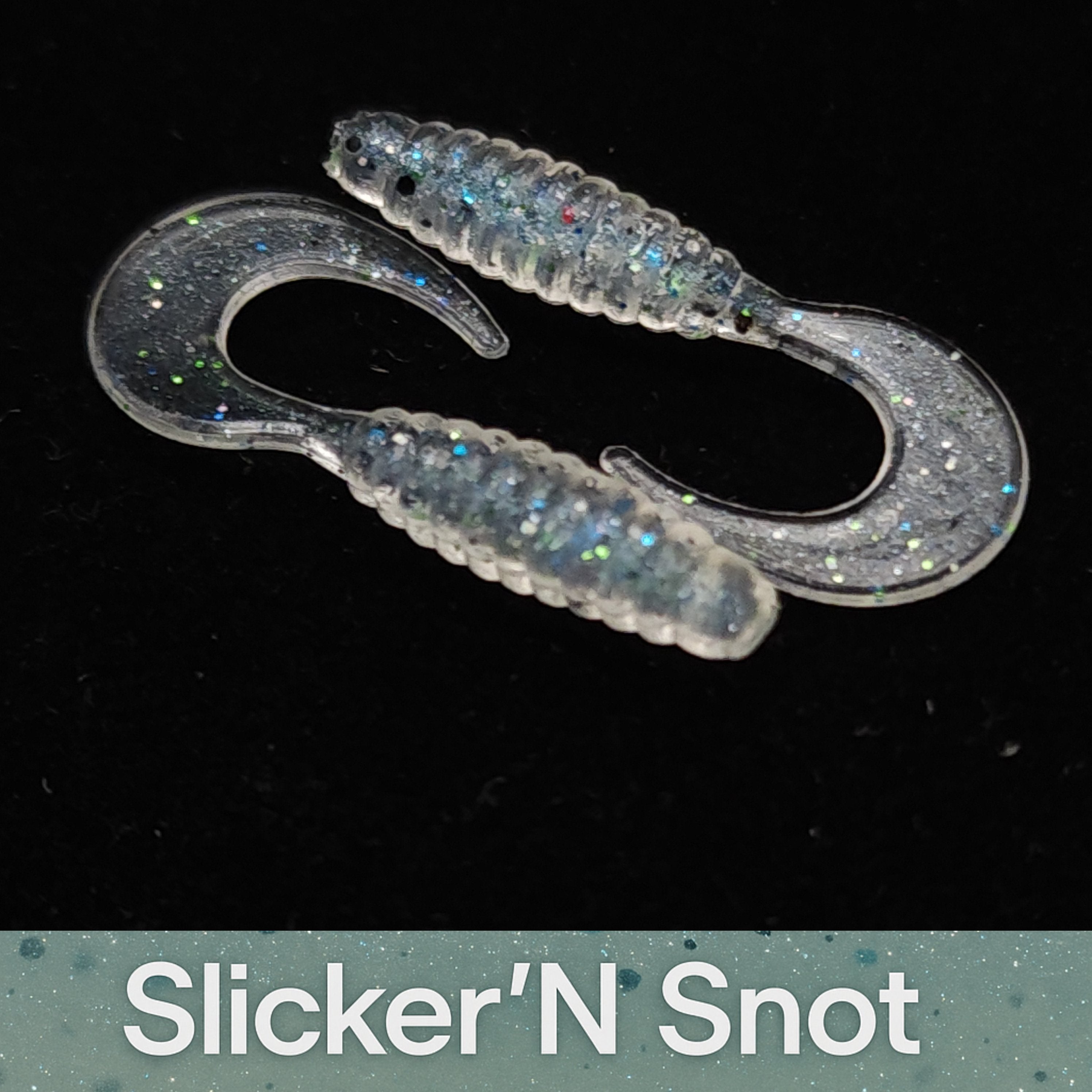Jar of 1" Micro Curl Tail Grub "The Tennessee Twister"