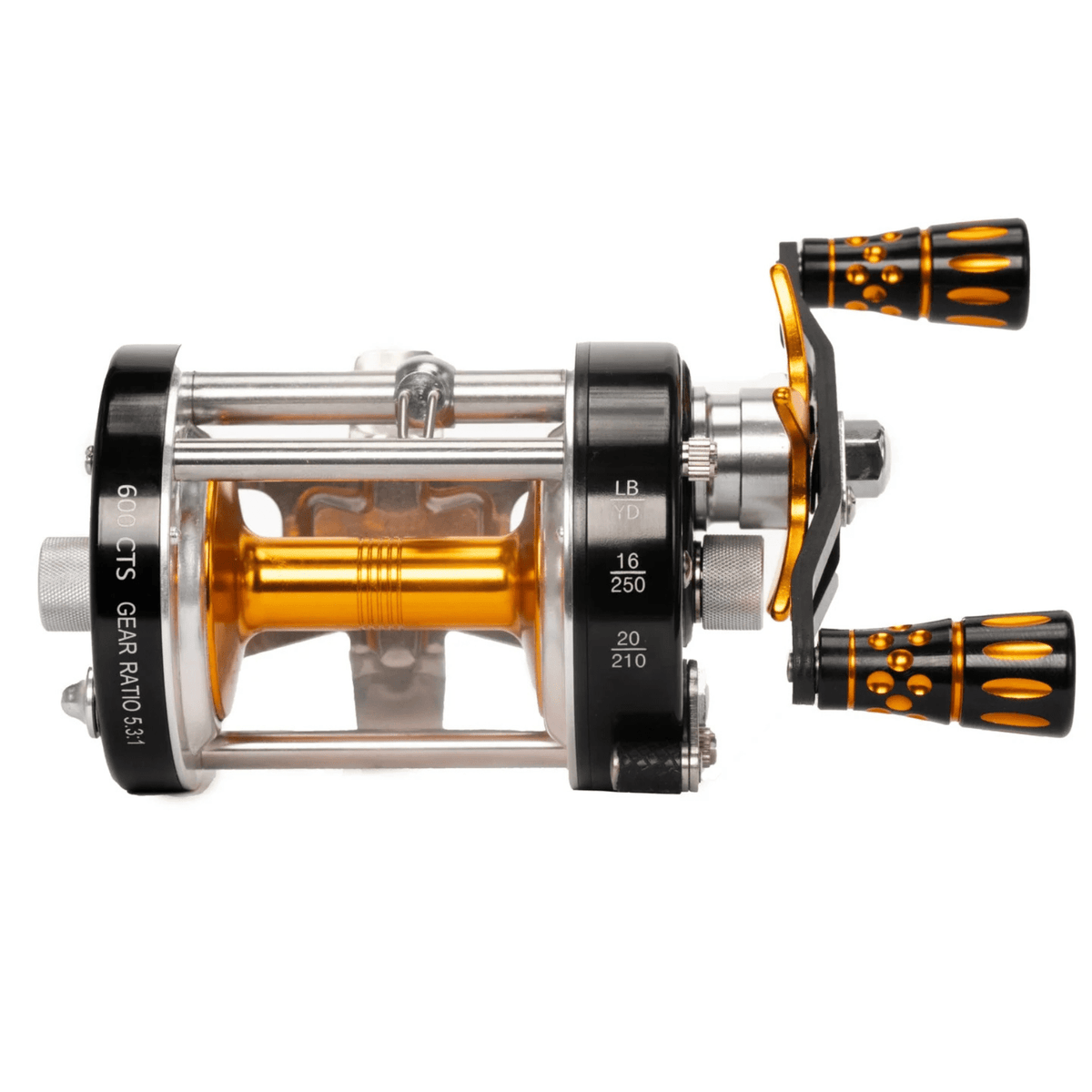 accnet fishing reel Avet G2 SXJ Lever Drag Reels loud alarm clicker Offset machined handle arm to reduce centerline profile and cranking wobble 600CTS Round Baitcaster Reel